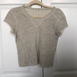 Jcrew cropped tee XS